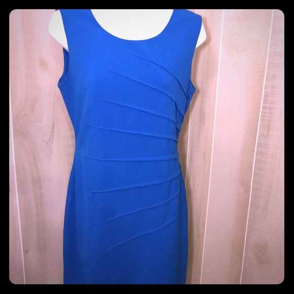 calvin klein cobalt blue dress